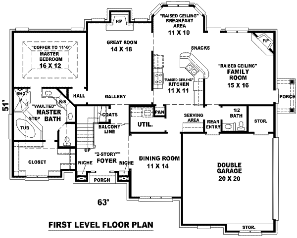 main floor house blueprint
