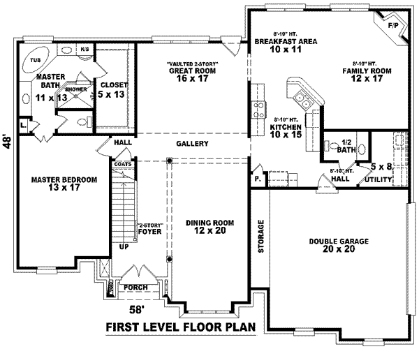main floor house blueprint