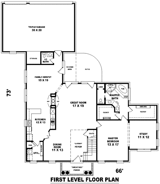 main floor house blueprint