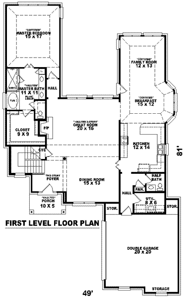main floor house blueprint