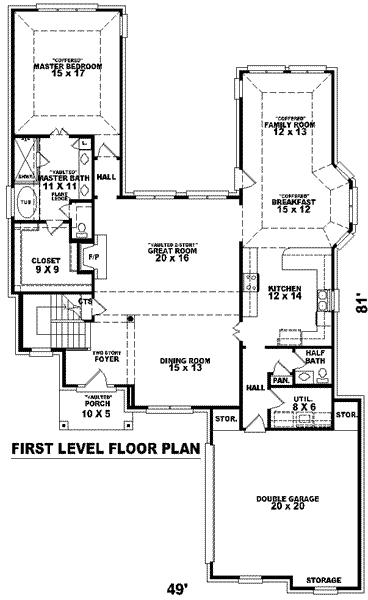 main floor house blueprint