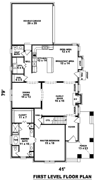 main floor house blueprint