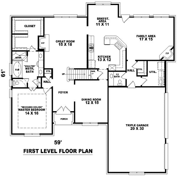 main floor house blueprint