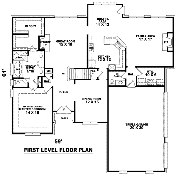 main floor house blueprint