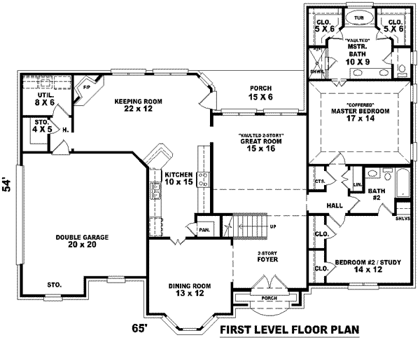 main floor house blueprint