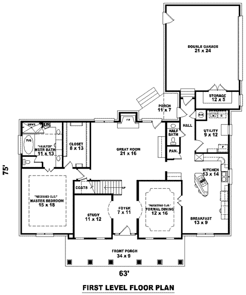 main floor house blueprint
