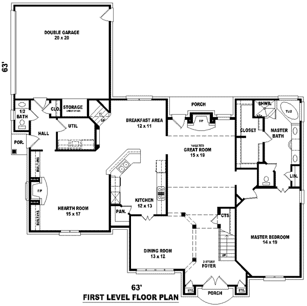 main floor house blueprint