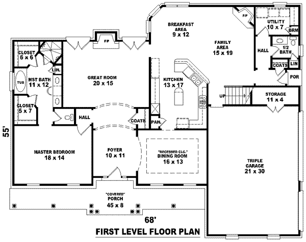 main floor house blueprint