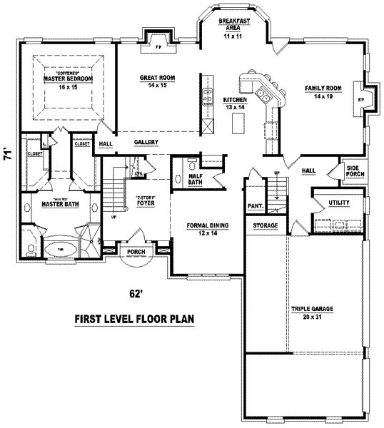 main floor house blueprint