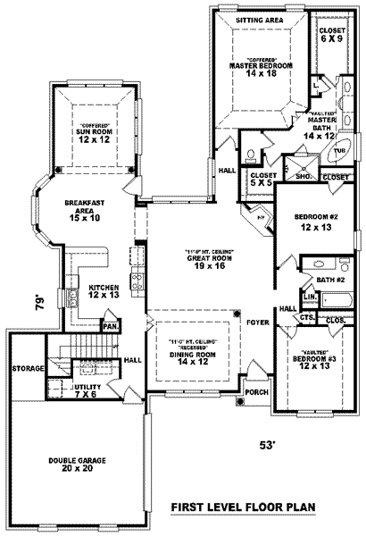 main floor house blueprint