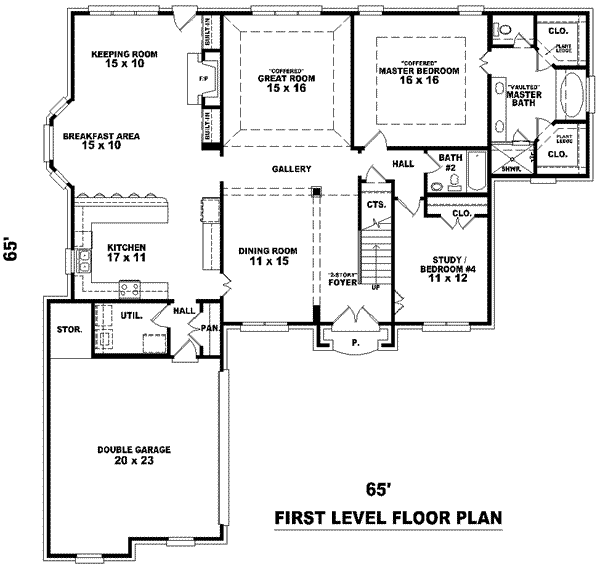 main floor house blueprint