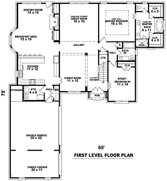 main floor house blueprint