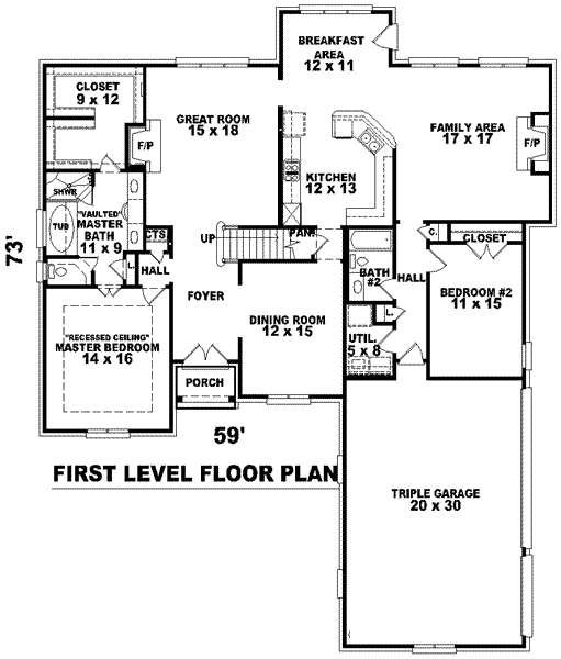 main floor house blueprint