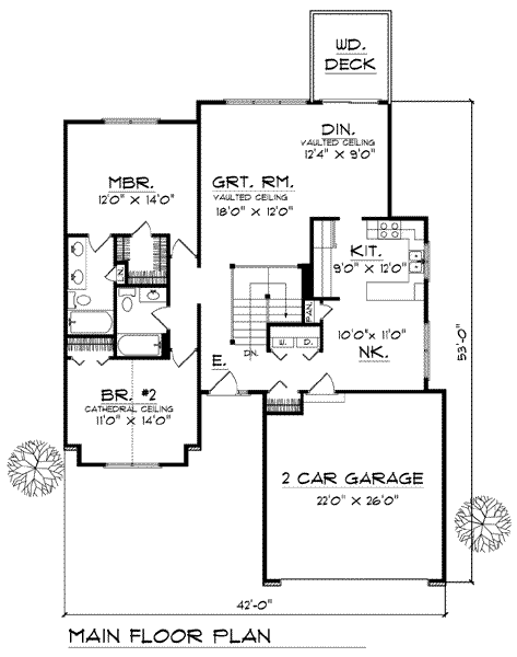 main floor house blueprint