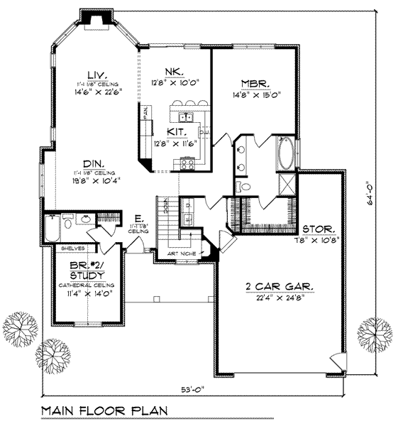 main floor house blueprint