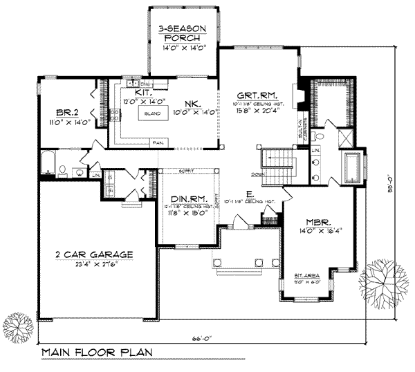 main floor house blueprint