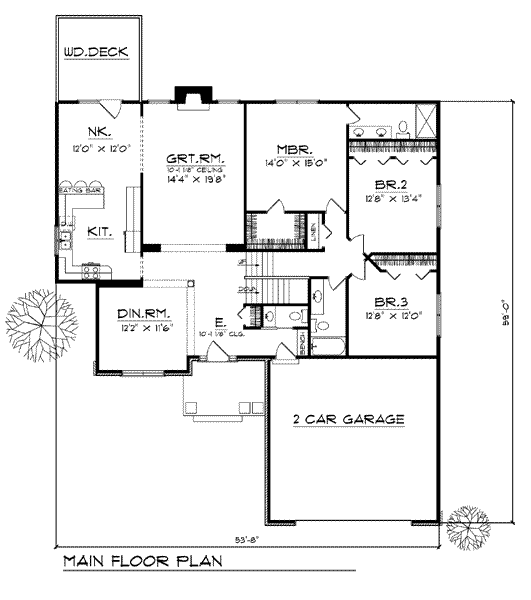 main floor house blueprint