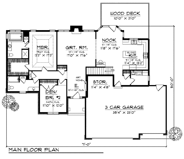 main floor house blueprint