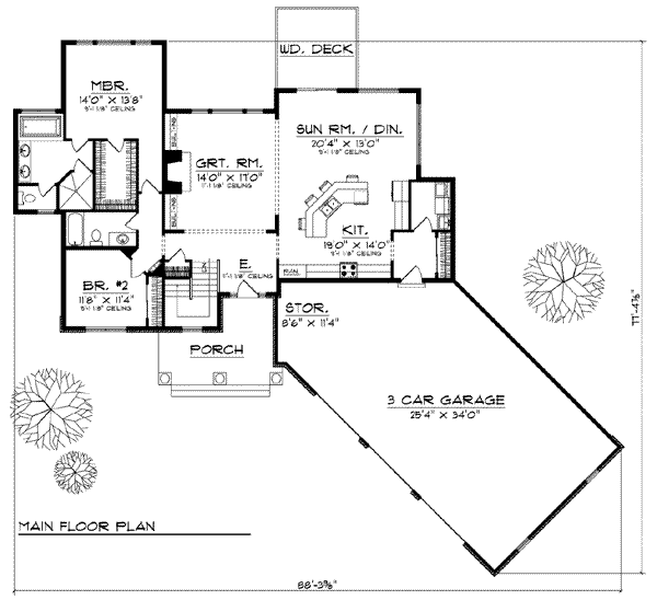 main floor house blueprint
