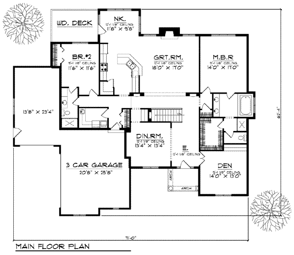 main floor house blueprint