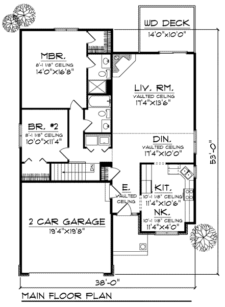 main floor house blueprint