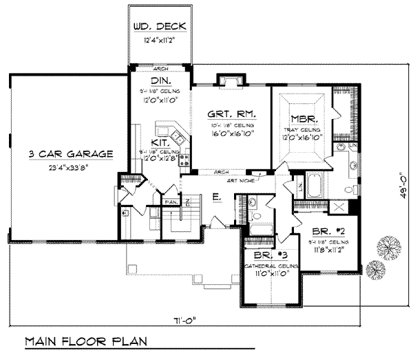 main floor house blueprint