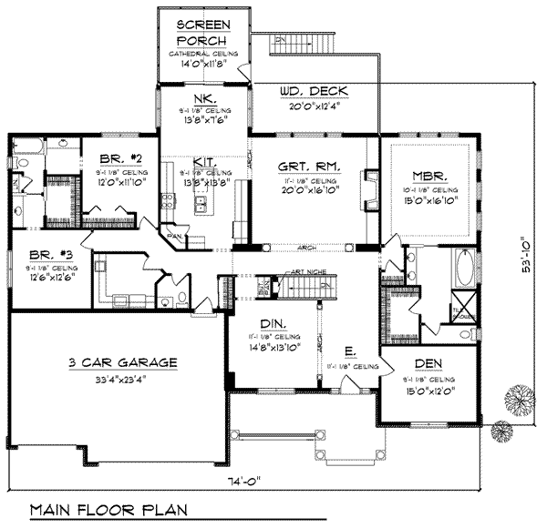 main floor house blueprint