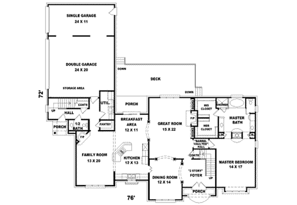 main floor house blueprint
