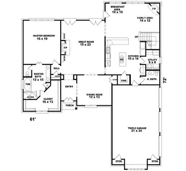 main floor house blueprint