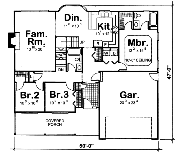 main floor house blueprint