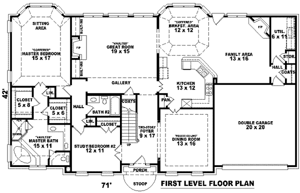 main floor house blueprint