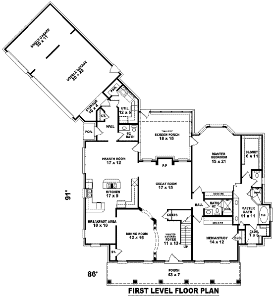 main floor house blueprint