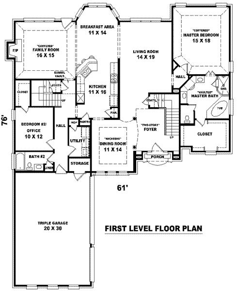 main floor house blueprint