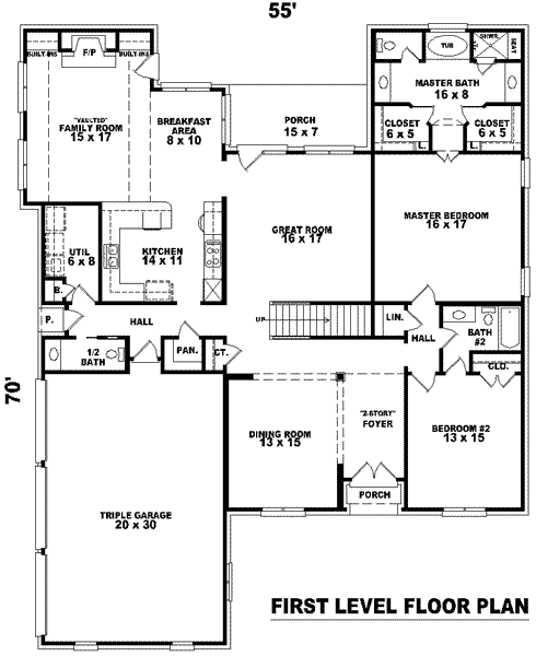 main floor house blueprint