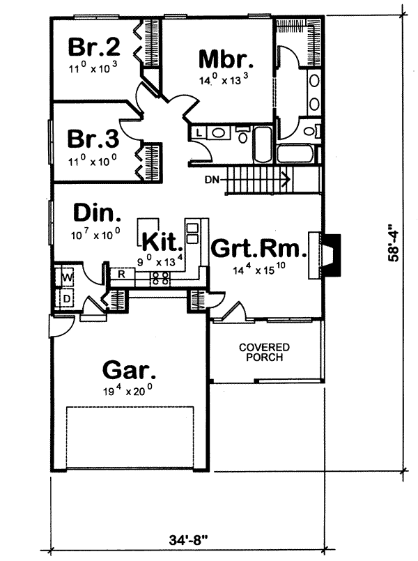 main floor house blueprint