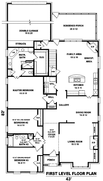 main floor house blueprint