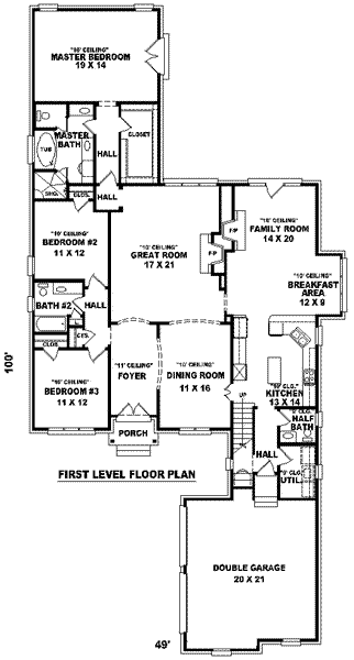 main floor house blueprint