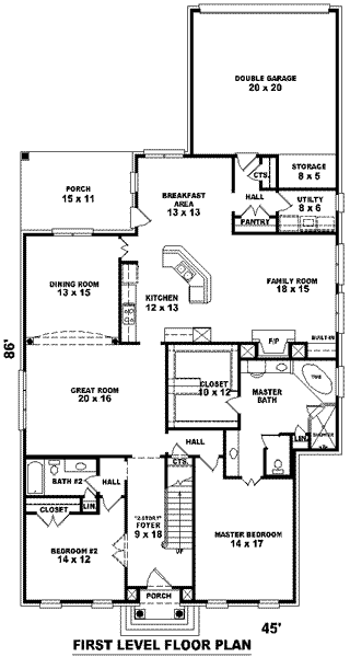 main floor house blueprint