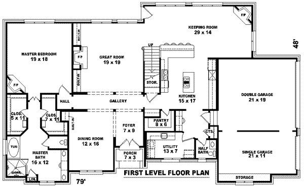 main floor house blueprint
