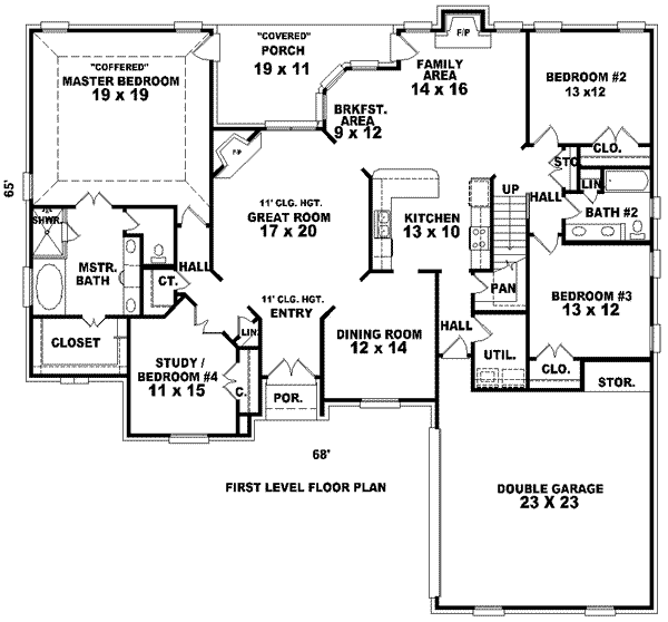 main floor house blueprint