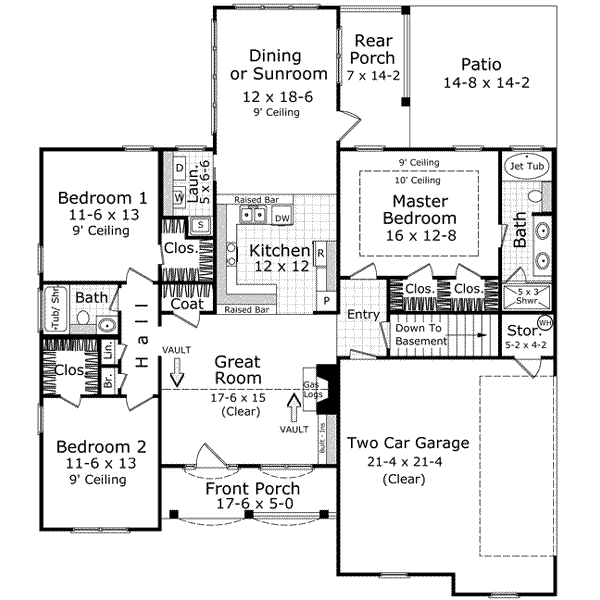 main floor house blueprint