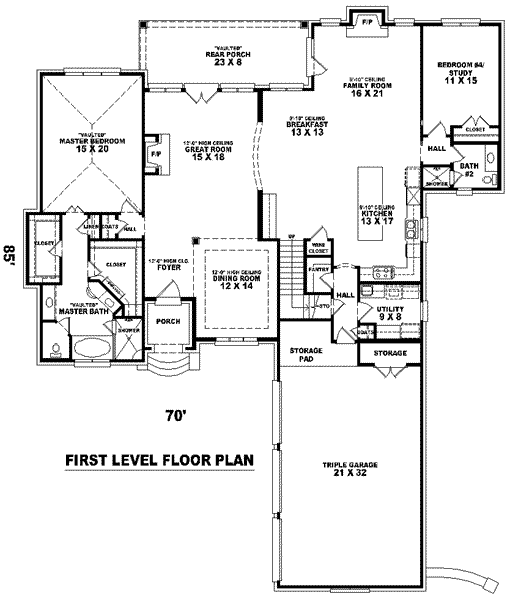 main floor house blueprint