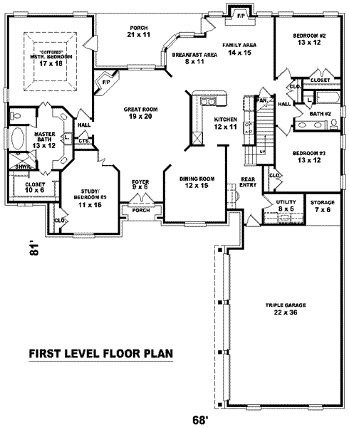 main floor house blueprint