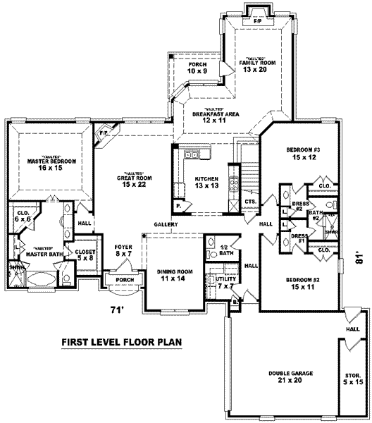 main floor house blueprint