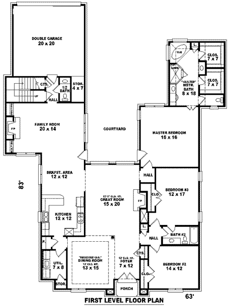 main floor house blueprint