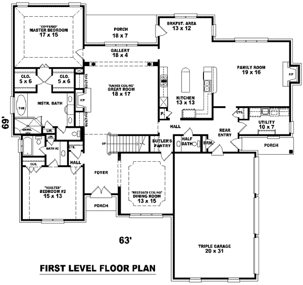 main floor house blueprint