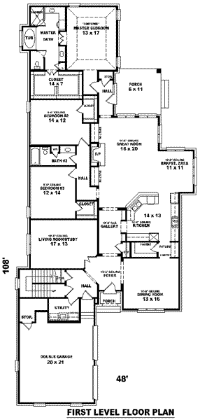 main floor house blueprint