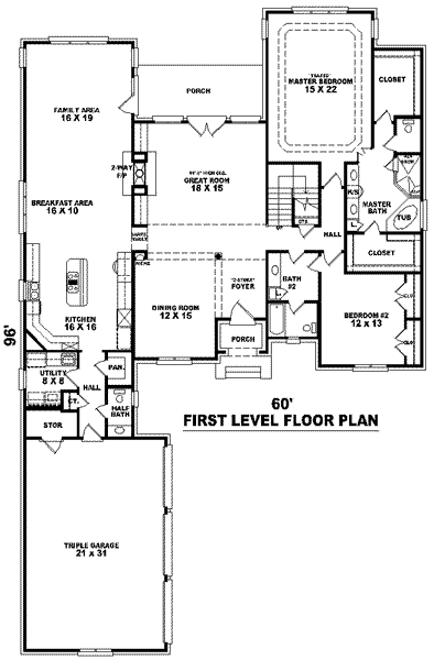 main floor house blueprint