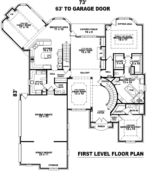 main floor house blueprint