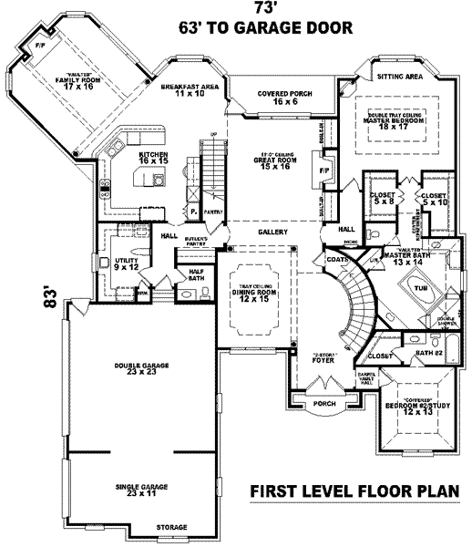 main floor house blueprint